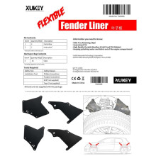 Spatbordbeschermers Spatbordbeschermers voor Toyota Land Cruiser Prado J120 J150 120 150 2003-2020 Afdichting