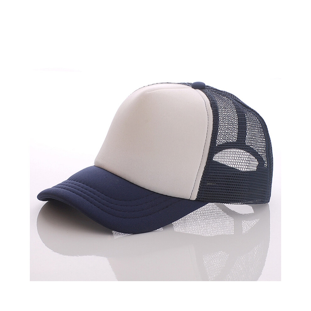 (Taille enfant bleu marine) Casquette de baseball à visière ajustable pour garçons et hommes