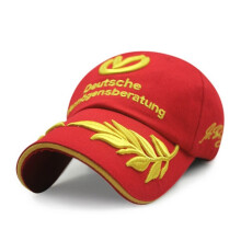 (Rouge) 2024 Nouvelles casquettes Snapback noires et rouges Boucle réglable Schumacher Signature F1 Formule 1