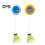(blau) Badminton Rebound Trainer Selbsttrainingsgerät mit elastischem Seil Einfache Installation Badminton 4