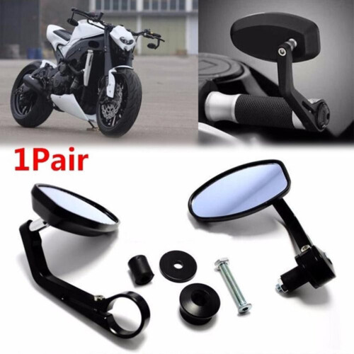 Dys Auto Shop Universal Motorcycle Handle Bar End Rearview Side Mirrors Replacement