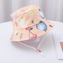 (50 cm 1-3 ans Fruit Rose) 2024 Nouvelle Mode Été Enfants Bob Chapeau Tout-petit Bébé Dessin Animé Imprimé UV