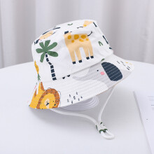 (50 cm 1-3 ans lion animal) 2024 Nouvelle Mode Été Enfants Bob Chapeau Tout-petit Bébé Dessin Animé Imprimé UV