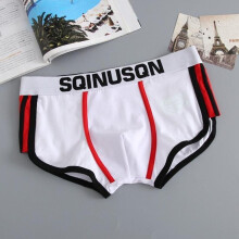 (weiß, L) Sommer Neue Herrenmode Casual Shorts Bademode Baumwolle Weiche Badehose Strandhose