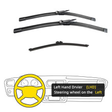 (Links) 3 stuks voor Ford Escape Mk3 Kuga Mk2 C520 2013-2019 28" 28" 11" voorruitwisserbladen voorruit