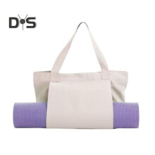 (khaki) Yoga Pilates Mat Tas Multifunctionele Grote Capaciteit Canvas Handtas Draagbare Outdoor Fitnessapparatuur