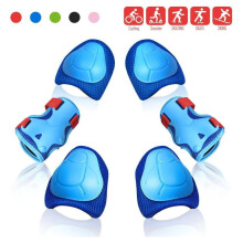 Kinder-Knieschoner-Set 6-teilig - Handgelenkschützer & Ellbogenschützer für Rollschuhlaufen, Radfahren