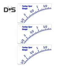 (blauw, 3 stuks) 1/2/3 stuks Wild Turkey Spoormeter Kalkoenspoor Lengte Precisie Meetinstrument Meetliniaal