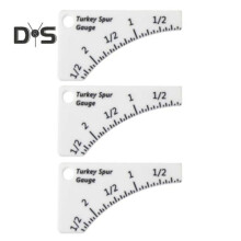 (wit, 3 stuks) 1/2/3 stuks Wild Turkey Sporenmeter Kalkoenspoorlengte Precisiemeetinstrument Meetliniaal