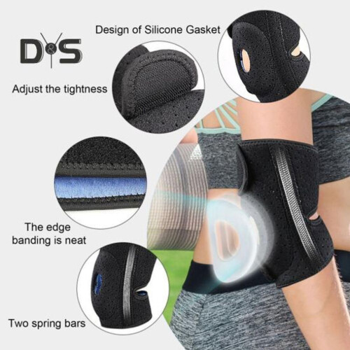 Coderas de compresión para mano derecha, soporte para brazo, protector de voleibol y baloncesto, vendajes 2