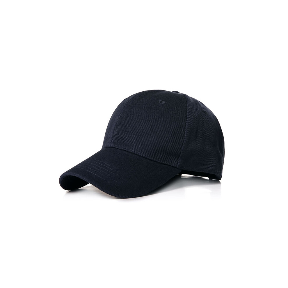 Casquette de baseball multicolore pour homme (bleu marine réglable) - Casquette à visière - Couleur unie - Réglable