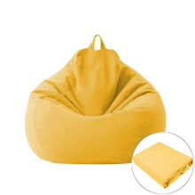 (M-gelber Bezug) Relax-Sitzsack-Hülle, Möbel, Sitzstühle, Pouf, Puff, Couch, Sitzsack-Bezug, Tatami-Bezüge,