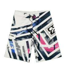(wit, 40) 2024 Snel drogende Sea View Peach Velvet surfshorts voor heren