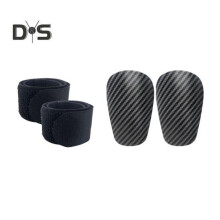 (Schwarz, XS) 1 Paar Mini-Fußball-Schienbeinschoner mit Riemen, leichte, flexible Schienbeinschoner,