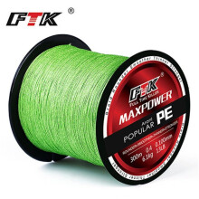 (groen, 70LB/0,40mm) Gevlochten vislijn 4 strengen geweven 300m draad PE multifilament PE