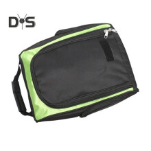 (verde, nero) Borsa per scarpe da golf con manico ergonomico, grande capacità, chiusura a cerniera,