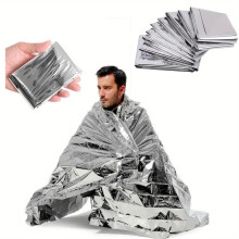 Emergency Mylar Blankets - Compact Waterproof Thermal Shelter For First Aid & Natural Disasters | Retains Body Heat
