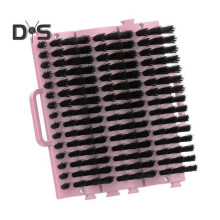 (pink) Livestock Scratching Brush With Screws Plastic Anti-itch Tool Remove Harmful Parasites Dead Skin Grooming Massage Brush For