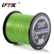 (groen, 20LB/0,165mm) 500m PE gevlochten lijnviskoord 8-60lb 0,1-0,4mm 4-strengs multifilament PE-draad