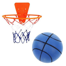 (blu, 5) Set da basket silenzioso per interni Dribbling Dream Silent Basketball Palla in schiuma silenziosa