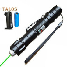 (groen, B) Groene lasers Zaklamp Pointer Krachtige oplaadbare pen Lange afstandsstraal Spot 18650 Batterij