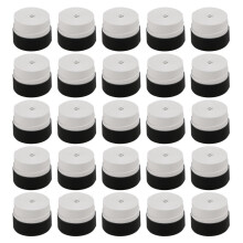 (wit, 25 stuks) Tennisracketgrepen Antislip Badmintonracketgrepen Trillingsovergrip Zweetband