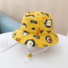(54 cm (4-7 ans) Jaune Lion) Chapeaux bobs pour hommes printemps été dessin animé pour hommes chapeau pour hommes