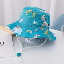 (52 cm (2-4 ans) lac bleu zoo) Chapeaux bobs pour hommes printemps été chapeau de dessin animé pour hommes chapeau