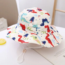 (54 cm (4-7 ans) couleur dinosaure) Printemps Été Hommes Bob Chapeau Dessin Animé Hommes Chapeau Plage Soleil