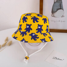 (54 cm (4-7 ans) ours jaune) Printemps Été Hommes Bob Chapeau Dessin animé Hommes Hommes Chapeau Plage Soleil