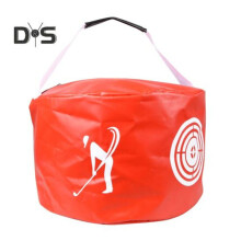 (rosso) Borsa da golf portatile, silenziosa e impermeabile, per allenamento dello swing, per allenare