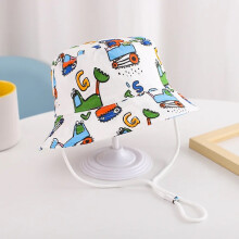 (52 cm (2-4 ans) excavatrice blanche) Chapeaux bobs pour hommes printemps été chapeau de dessin animé pour hommes