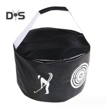 (nero) Borsa da golf portatile, silenziosa e impermeabile, per allenamento dello swing, per allenare