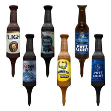 (6 Stück im zufälligen Stil) 6 Stück Golf-Tees in Mini-Bierflaschenform, reduzieren Reibung und Widerstand,
