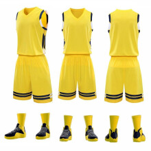 (Gelb, 2XS) Basketball-Uniformen: Atmungsaktive bedruckte Anzüge für Schüler, Erwachsene und Kinder