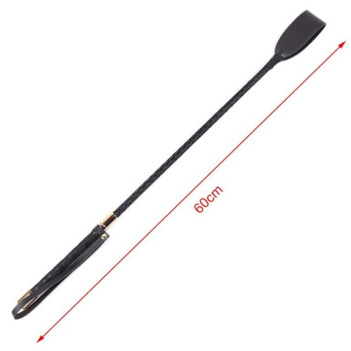 (60cm) Crop Durable Equestrian Training Pu Leather Lightweight With Handle Horse