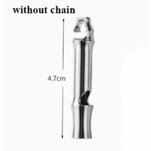 (1) Mini Waterproof Titanium Whistle Portable Emergency Exploring Accessories Outdoor Edc Tool
