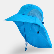 -4 Chapeau de soleil pour homme, chapeau seau à large bord UPF50+ avec col, chapeaux de plage, âge 1-7 ans (modèle