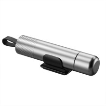 (Silber) 2-in-1-Auto-Sicherheitshammer, Fensterglasbrecher, Auto-Sicherheitsgurtschneider, Legierung,