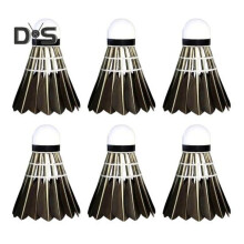 (6pcs) 3/6/12pcs Badminton Shuttlecocks Birdies Feather Shuttlecocks Black Duck Feather Badminton Balls For Indoor Outdoor Sports
