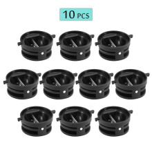 (Schwarz) 10 Stück Surfbrett-Leine-Stecker Sup Board Surfing Leine Plugs Surfbrett-Cup mit Edelstahlstift