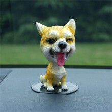 (Akita) Decoratie Auto Ornament Creatieve Schudkop Hond Knikkende Puppy Speelgoed Auto Schudkop Hond