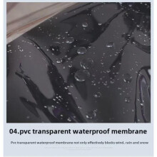 (Rote Tasche) Windabweisende transparente Motorrad-Windschutzscheibe für Elektroautos mit All-inclusive-Halterung