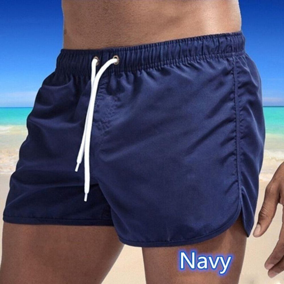 (bleu marine, XXL) Short de bain à séchage rapide pour hommes Plage et sport