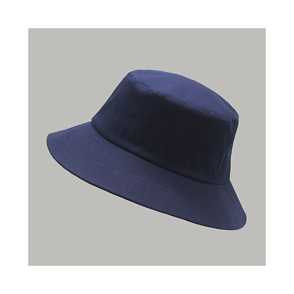 (54-57 cm Bleu marine) Grande casquette Homme Grande taille Chapeau de soleil Homme vide Chapeau de pêcheur Pur