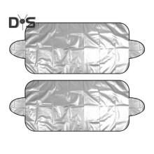 (S 2 piezas) Cubierta de nieve impermeable anticongelante protector de parabrisas diseño de doble cara