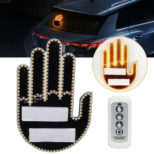 Auto-LED-Fingerlicht mit Fernbedienung, Gestenanzeige, Licht, Heckscheibe, Auto, multifunktionale Warn-Erinnerungslampe,