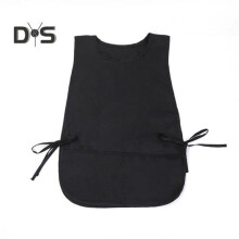 (schwarz) Wasserdichte Schusterschürze mit 2 tiefen Taschen Unisex-Kunstkittel zum Malen und Reinigen