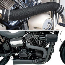 5m Auto Turbo Auspuffrohr Schalldämpfer Isolierung Wärme Wrap Band Abgeschlagen W/Krawatten