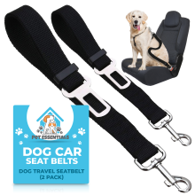 2pk Pet Dog Seat Belt | Adjustable Travel Car Safety Harnesses
